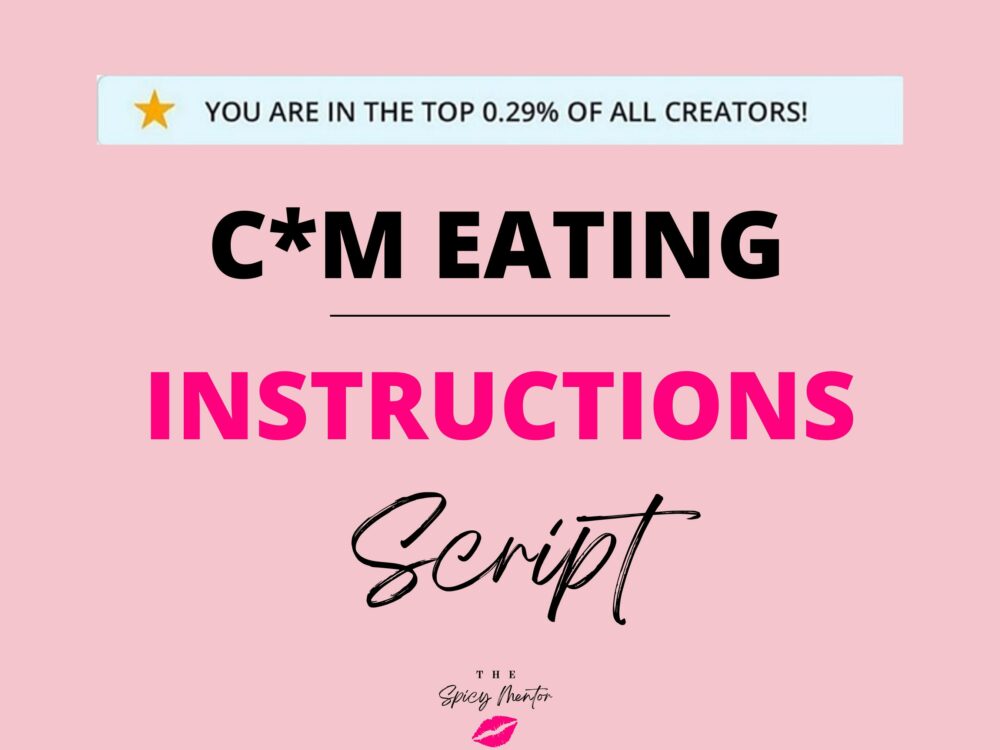 CEI JOI Script | Adult Industry Joi Scripts | Onlyfans JOI Scripts | Twitch Camgirl Snapchat Fansly Scripts