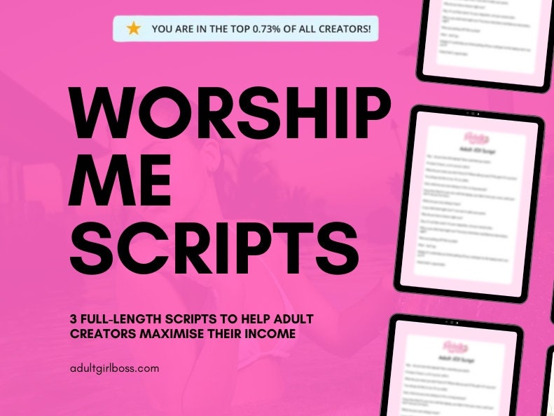 Worship Me JOI Scripts for OnlyFans