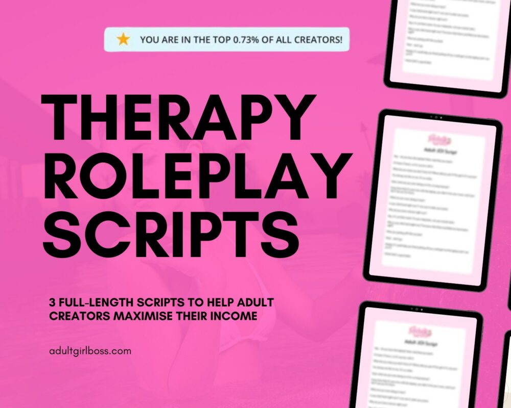 Therapy Roleplay JOI Scripts: Spark Your Confidence & Boost Your Earnings!